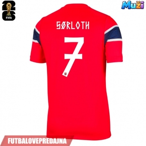 Lacne Muži Futbalové dres Nórsko Alexander Sorloth #7 MS 2026 Krátky Rukáv - Domáci